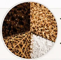 Substrate composition: coffee grounds, sawdust, wheat straw and gypsum